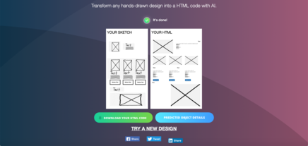 sketch to code - Anwendung